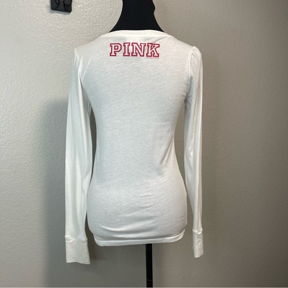 VS PINK Collegiate Collection w 5th & Ocean USC White Long Sleeve MEDIUM - Picture 7 of 8